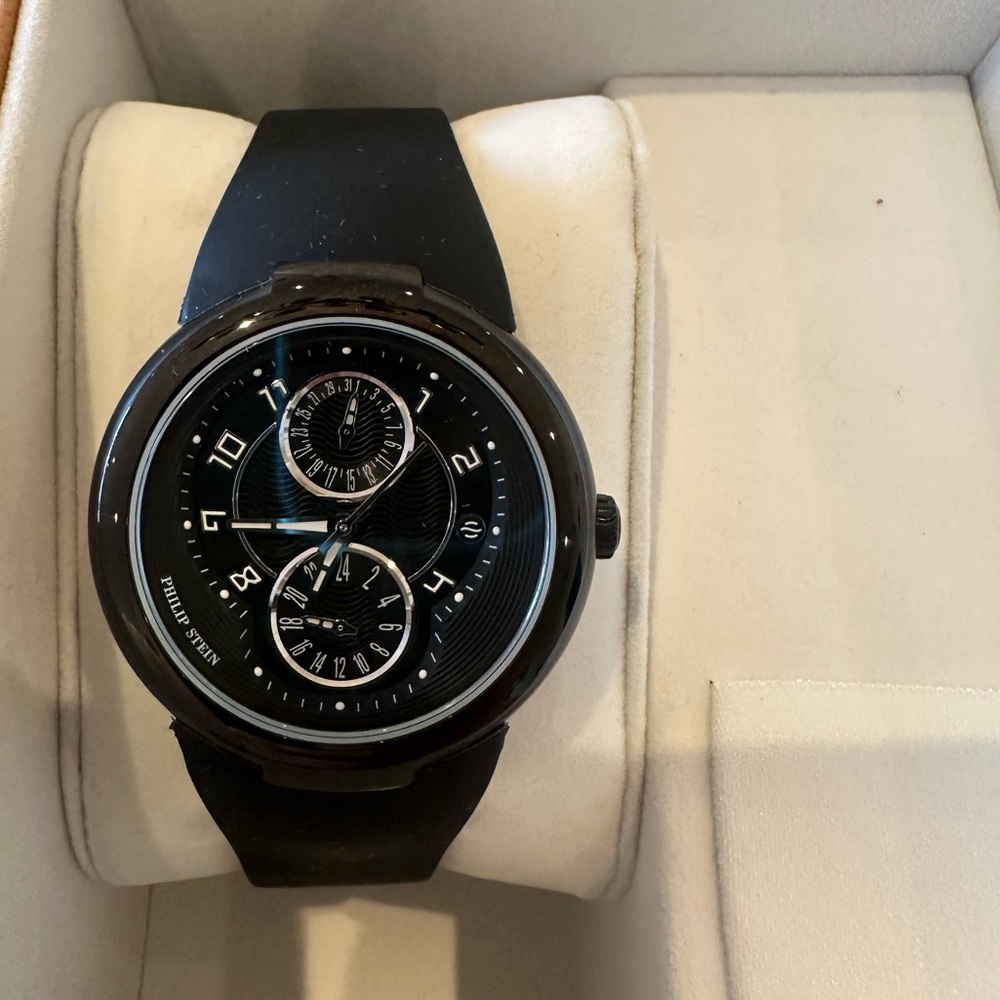 Philip Stein 38mm black on black watch